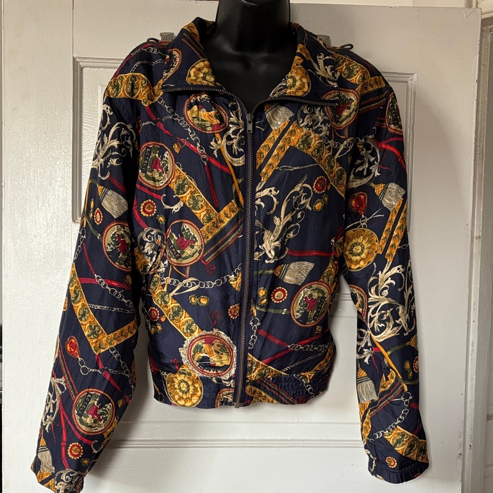 EVR Div Rousso Apparel Group Silk Vintage Bomber Jacket